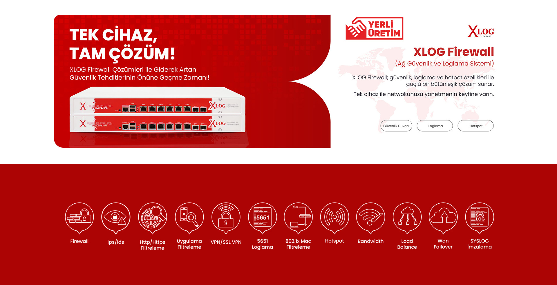 xLog Firewall, Loglama, Hotspot Fiyat Teklifi Al